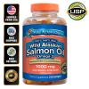 Pure Natural Alaska Omega-3 Wild Salmon Oil 1000 mg (210 Softgels) Vitamin D EXP