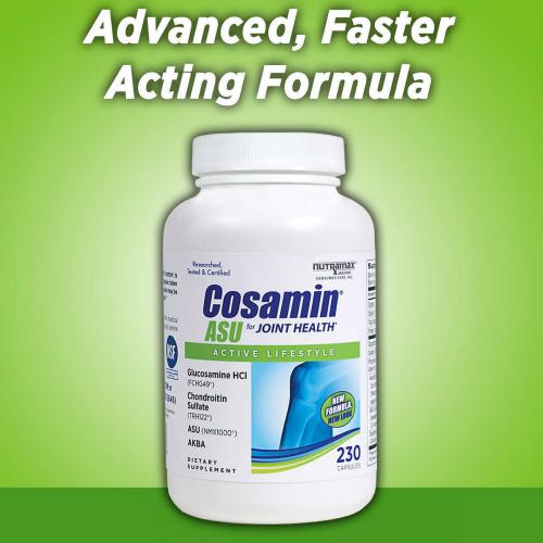 Cosamin ASU for Joint Health, 230 Capsules Advanced, Faster Acting Formula