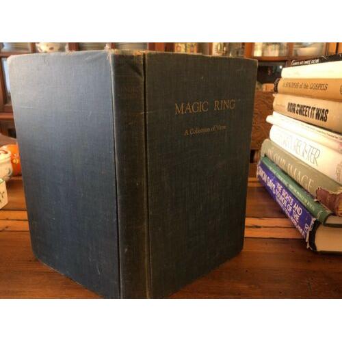 AUTOGRAPHED Magic Ring Collection of Verse 1st Revised Printing 1937 EXTRA POEM