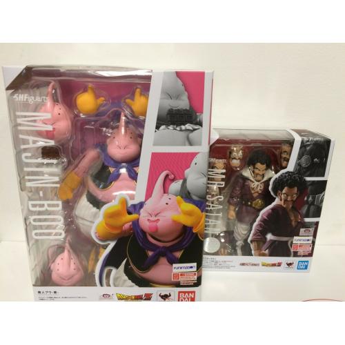 2-SET NEW Bandai Tamashii S.H Figuarts Dragonball Z Majin Boo Buu + MR SATAN