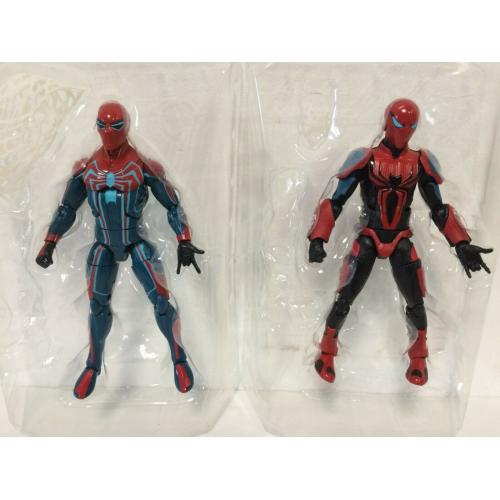 2X Marvel Legends Spider-Armor MK3 + Velocity Suit Spider-Man lot Demogoblin 