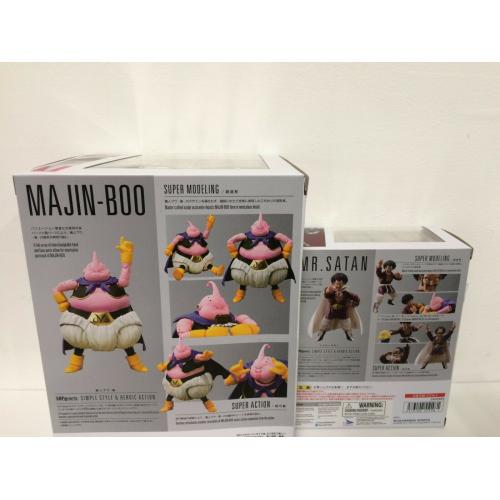 2-SET NEW Bandai Tamashii S.H Figuarts Dragonball Z Majin Boo Buu + MR SATAN