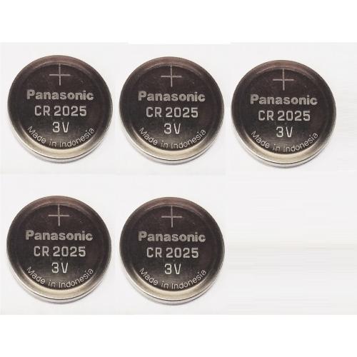 **FRESHLY NEW** 5x Panasonic CR2025 Lithium Battery 3V Coin Cell Exp 2024