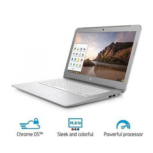 New HP 14 Chromebook PC Fuill HD Celeron Quad-Core 4GB RAM 16GB eMMC