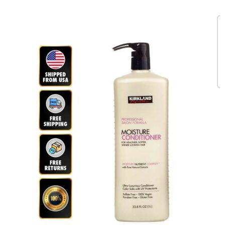 Kirkland Professional Salon Formula Moisture Conditioner 33.8 FL OZ Safe EXP