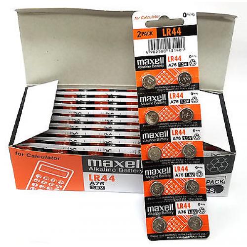 200 NEW LR44 MAXELL A76 L1154 AG13 357 SR44 303 BATTERY NEW