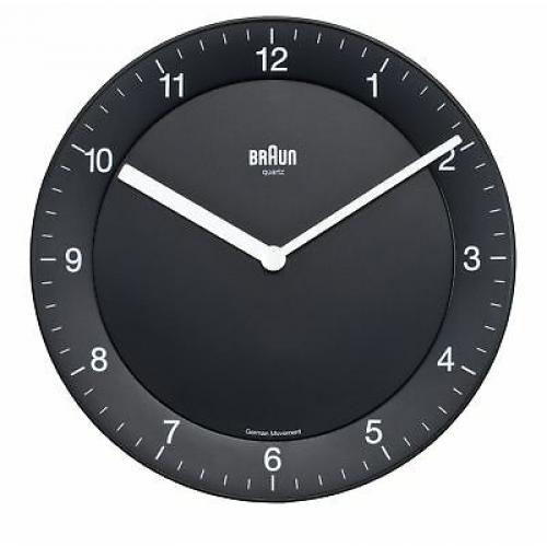 Braun BNC006BKBK Classic Analog Quartz Wall Clock