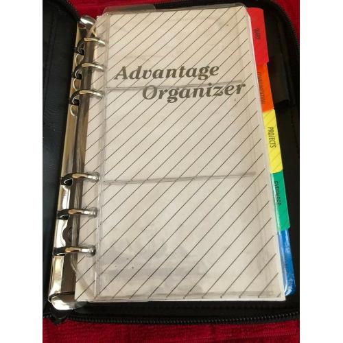 Advantage imitation leather organizer new umarked