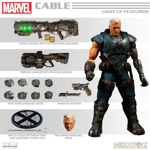 Mezco Toys ONE:12 COLLECTIVE Cable X-men 6 inch figure - EXPEDITED SHIPPING NOW!