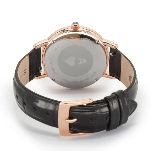 NEW JACY ¨The Ace¨ Ladies Diamond Quartz Rose Gold Plated Watch - JW-1001-1601R