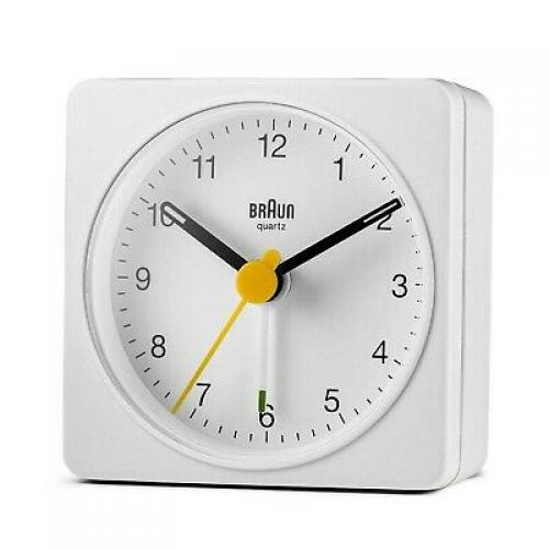 Braun BC02W Travel Alarm Clock White