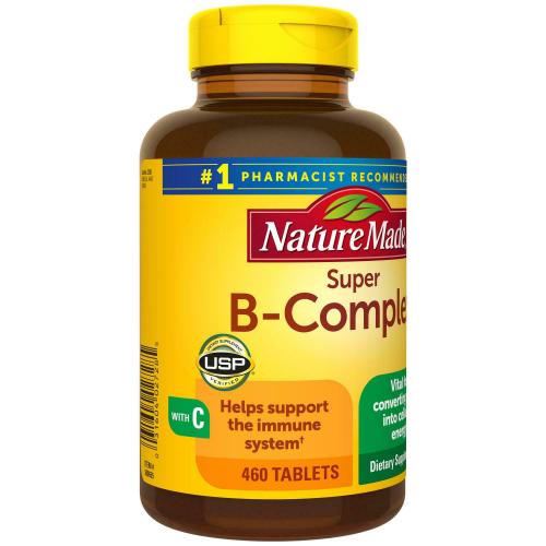 Nature Made Super-B Complex With Vitamin C Help Immune Support Health 360 Tablet