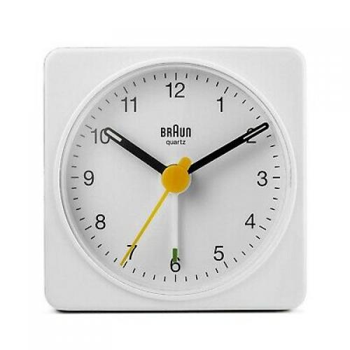 Braun BC02W Travel Alarm Clock White