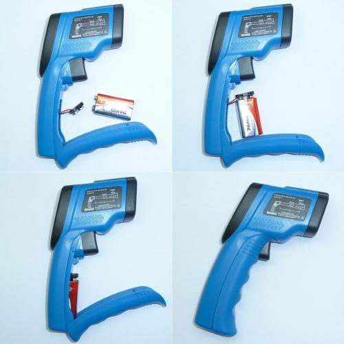 Temperature Gun Non-contact Infrared IR Thermometer Range -58F to 1382F w/ Laser