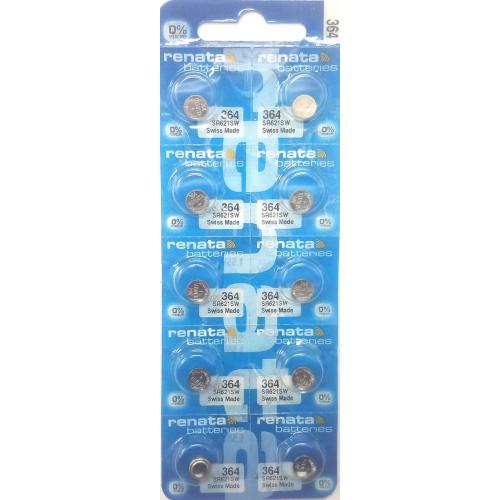 364 RENATA WATCH SR621SW BATTERY (10 piece) FREE SHIPPING Authorized Seller 