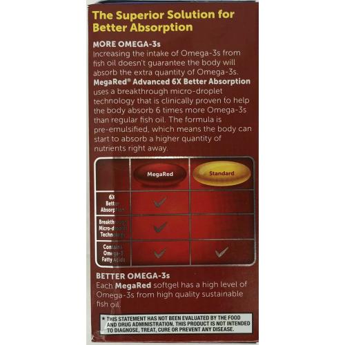 Schiff Mega Red Advanced Triple absorption 800 mg 40 Softgels Omega 3