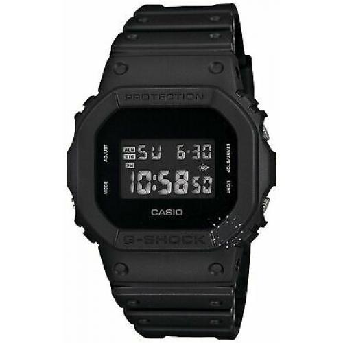 Casio Men's DW5600BB-1 Black Resin Quartz Watch with Digital Dial