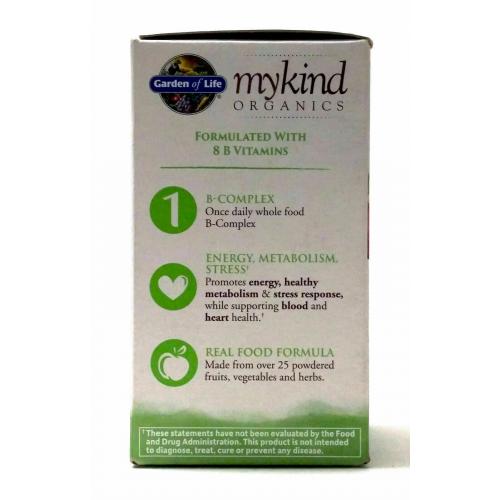 Garden of Life My Kind Organics B-Complex 30 Vegan Tablets 03/2022