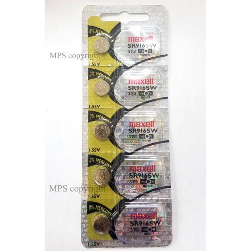 373 MAXELL WATCH BATTERIES SR916SW SR68 SB-AJ WA V373 D373 New Authorized Seller