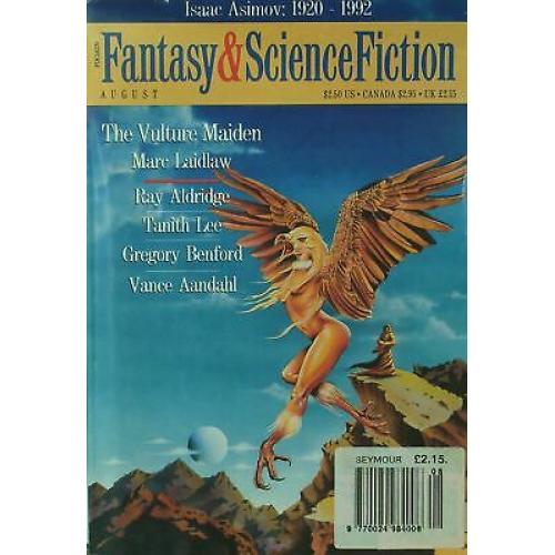 Fantasy & Science Fiction: August 1992 Vol. 83, No. 2.