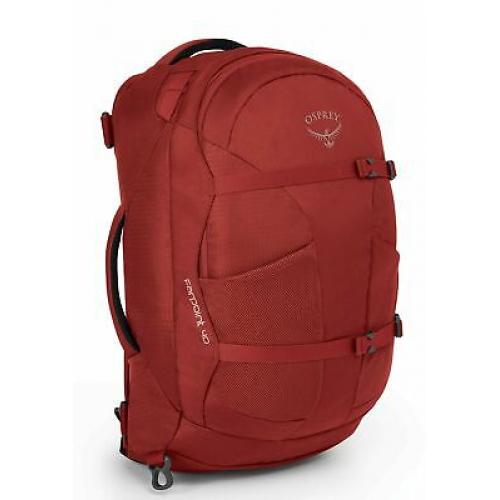 Osprey Packs Farpoint 40 Travel Backpack, Jasper Red, Medium/Large