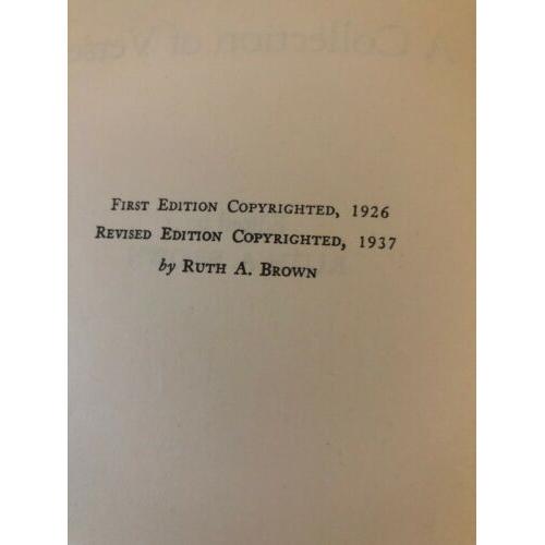 AUTOGRAPHED Magic Ring Collection of Verse 1st Revised Printing 1937 EXTRA POEM