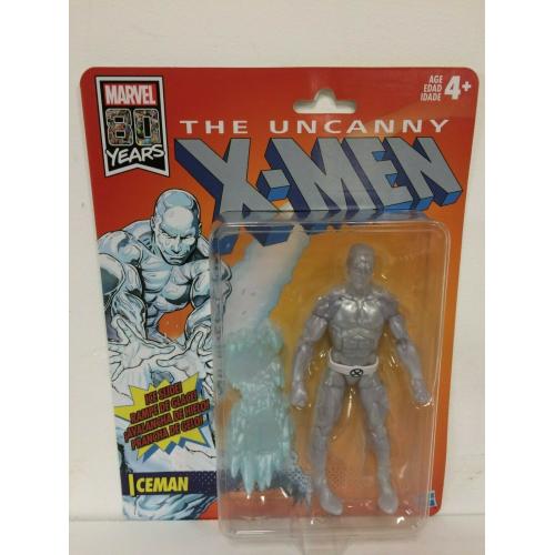 Marvel Legends Uncanny Xmen 2019 Retro Wave Iceman Figure in hand - GREAT PAINT!