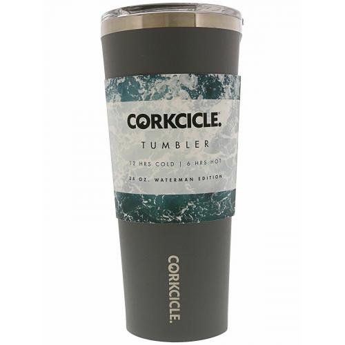 Corkcicle Tumbler-Waterman Grey Insulated Stainless Steel Travel Mug 24oz 2124WG