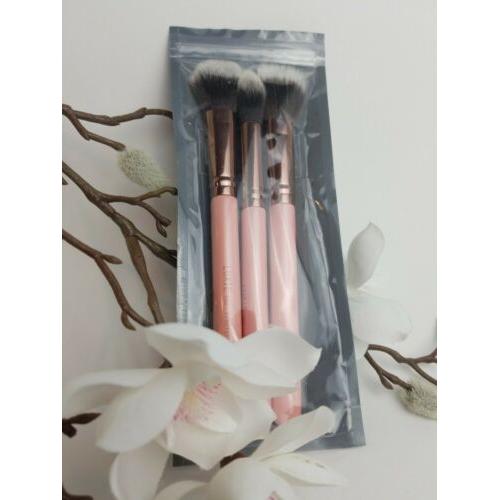 Luxie Rose 3 Piece Face Brush Set Powder Highlight Foundation 516 522 660 $42