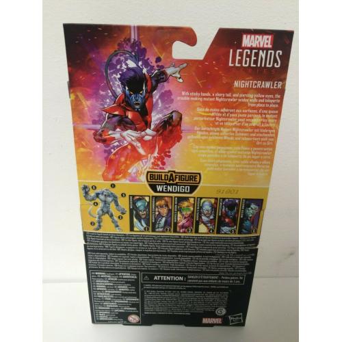 IN HAND!  Marvel Legends NEW Nightcrawler X-Force BAF Wendigo Wave Action Figure