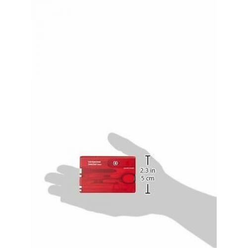 Victorinox Swiss Army Swiss Card, Translucent Ruby 0.7100.T