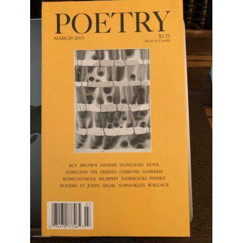 Poetry: Volume 181, Number 5 ( march 2003)