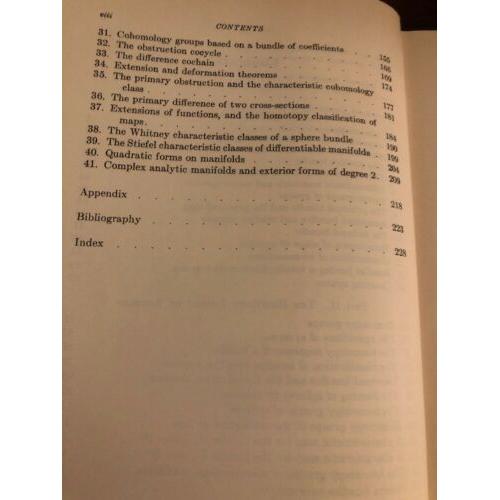 Topology of Fibre Bundles Norman Steenrod Princeton Univ 1951/1957 Hardcover