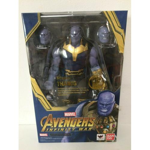 AUTHENTIC Bandai Avengers Infinity War Thanos S.H.Figuarts Action Figure USSELLR