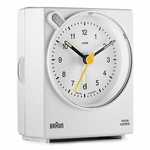 Braun BNC004WHWH Classic Analog Quartz Alarm Clock