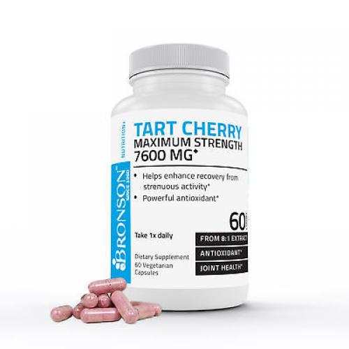 Bronson Tart Cherry Maximum Strength 7600 mg, 60 Vegetarian Capsules