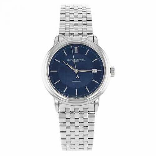 Raymond Weil Freelancer Automatic Stainless Steel Mens Blue Watch 2837-ST-50001