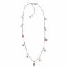 Honora Girl's Light Pink Freshwater Pearl Necklace w Crystals in Sterling Silver