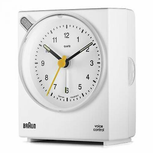 Braun BNC004WHWH Classic Analog Quartz Alarm Clock