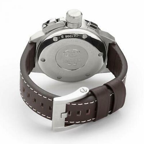 NEW TW Steel Men's Canteen Chronograph Leather Band Watch - CE1008