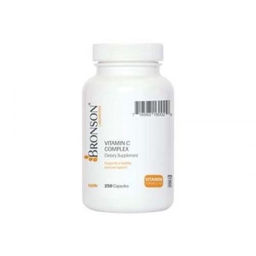 Bronson Vitamin C Complex 500 mg, Immune Support, 250 Capsules