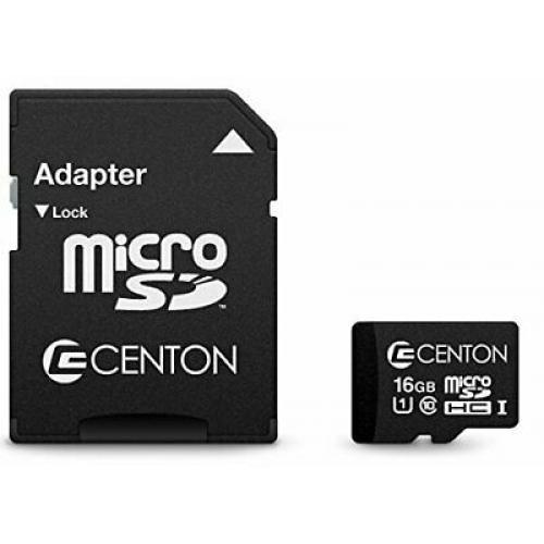 Centon Electronics 16GB Class 10 microSDHC Flash Memory Card & Adapter