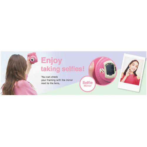 Pink Polaroid Fujifilm Instax Mini 9 Instant Film Camera - Flamingo Pink