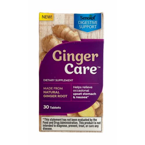 SENOKOT ~ Ginger Care Digestive Support~ 30 Tablets