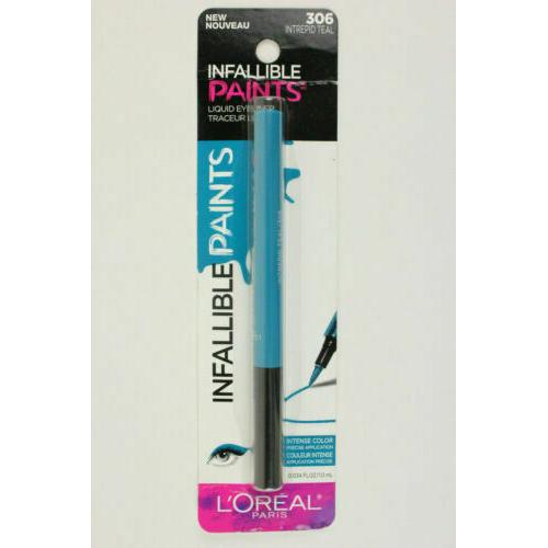 L'oreal Paris Liquid Eyeliner Intrepid Teal #306 Infallible Paints Waterproof