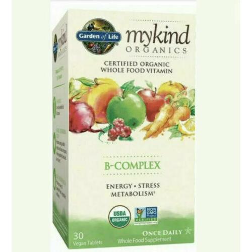 Garden of Life My Kind Organics B-Complex 30 Vegan Tablets 03/2022