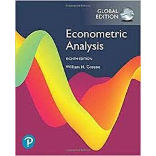 Econometric Analysis 8e by William H. Greene Global Edition softcover