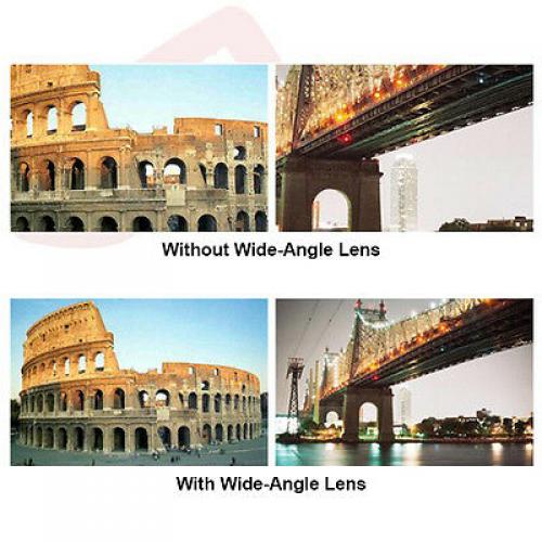 58mm 0.43X Wide angle Lens For Canon 18-55mm 75-300mm 55-250mm 50mm 1.4 Lenses