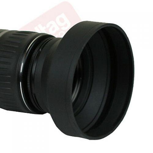 58MM Tulip & Collapsible Rubber Lens Hood for Canon Rebel T5i T4i T3i T3 T2i SL1