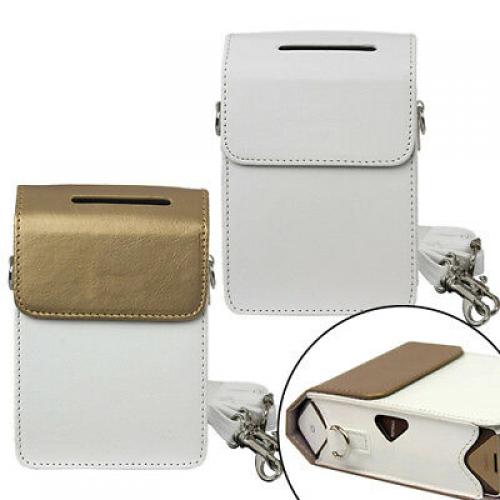 Printer Case Bag for Fujifilm Instax Share Printer SP2 - White & Gold